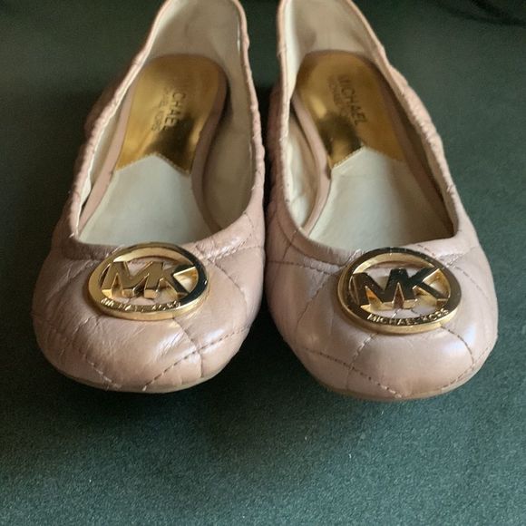 Michael Kors Nude Fulton Quilted Ballet Flats size 6.5 - Picture 4 of 13